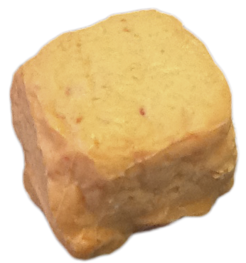 Queso de cabra de pasta blanda o un tipo de queso artesanal beige de papaya